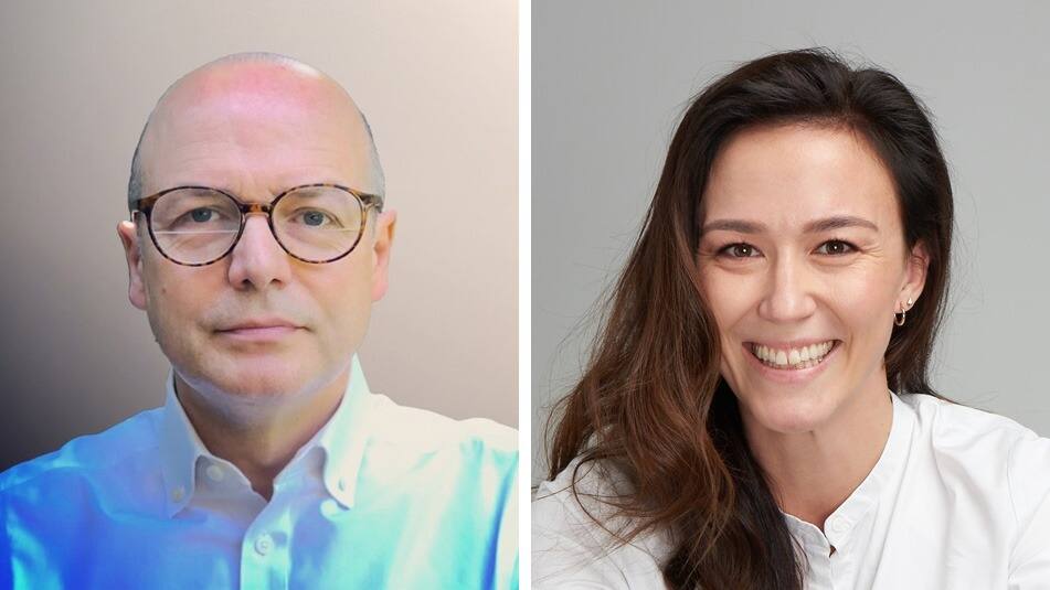 Tim Stonor (links) en Tessina Czerwinski (rechts)
